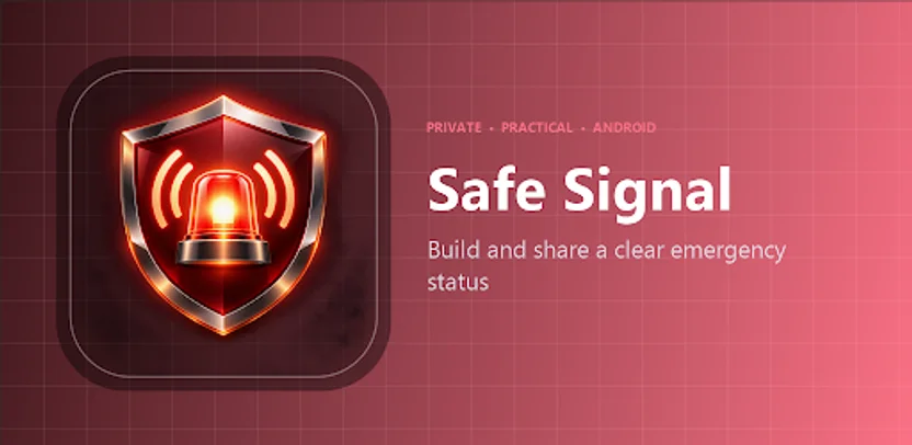 Safe Signal app showcase artwork